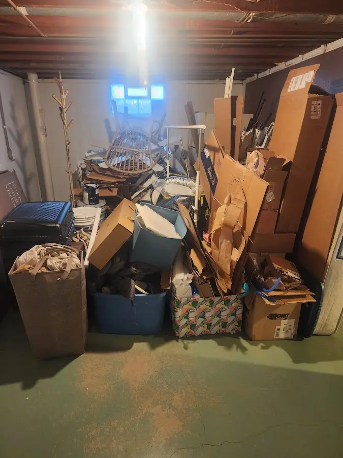 Roll-off dumpster container at job site for Construction Dumpster Rental in Alfred